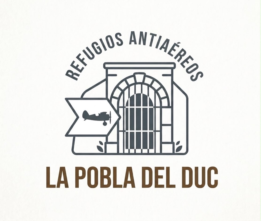 Logotipo del proyecto Refugios Antiaéreos de La Pobla del Duc